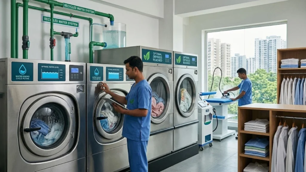 How a Laundry Service in Rajarhat Kolkata Reduces Water and Energy Consumption?